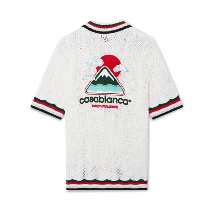 Katoenen Montagne Ondulee gehaakt shirt met korte mouwen in de stijl van een Short