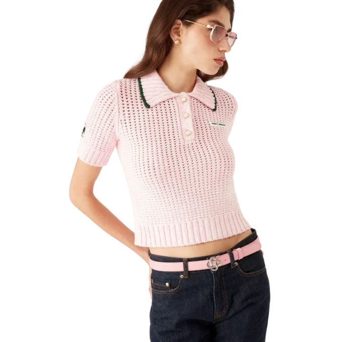 Katoenen Moulina-poloshirt Katoenen Moulina-poloshirt
