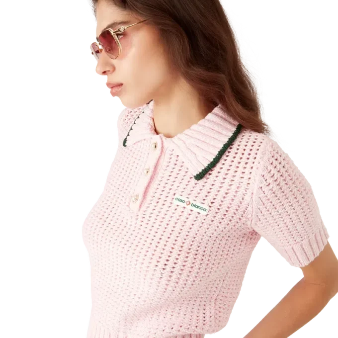 Katoenen Moulina-poloshirt Katoenen Moulina-poloshirt