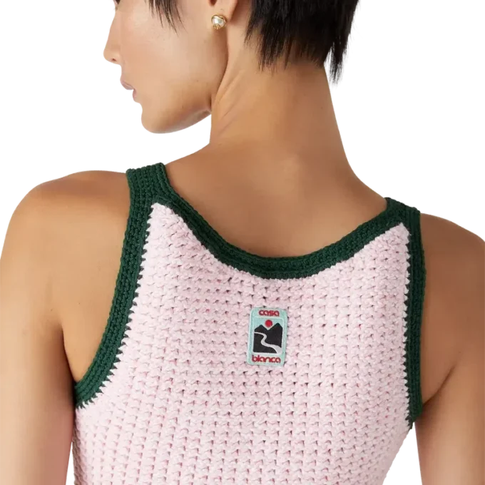 Katoenen Mouline-tanktopjurk Katoenen Mouline-tanktopjurk