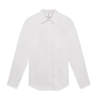 Katoenen Oxford-overhemd met monogramjacquard