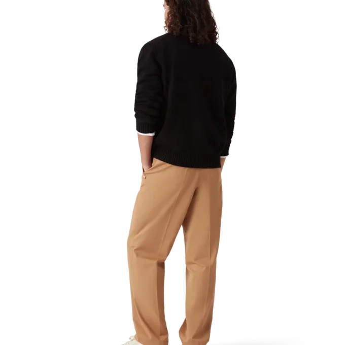 Katoenen trui met geborduurde paddenstoel