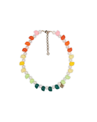 Ketting met schelpen en parels