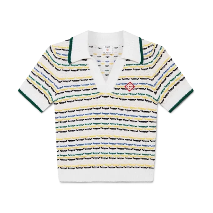 Kort poloshirt van katoen met tuck-steek Kort poloshirt van katoen met tuck-steek