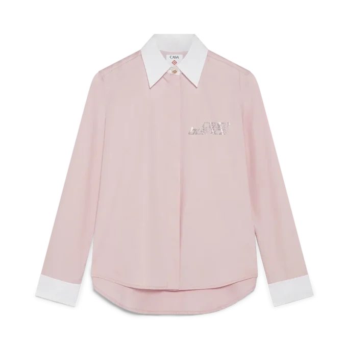 Kristallen overhemd met korte mouwen