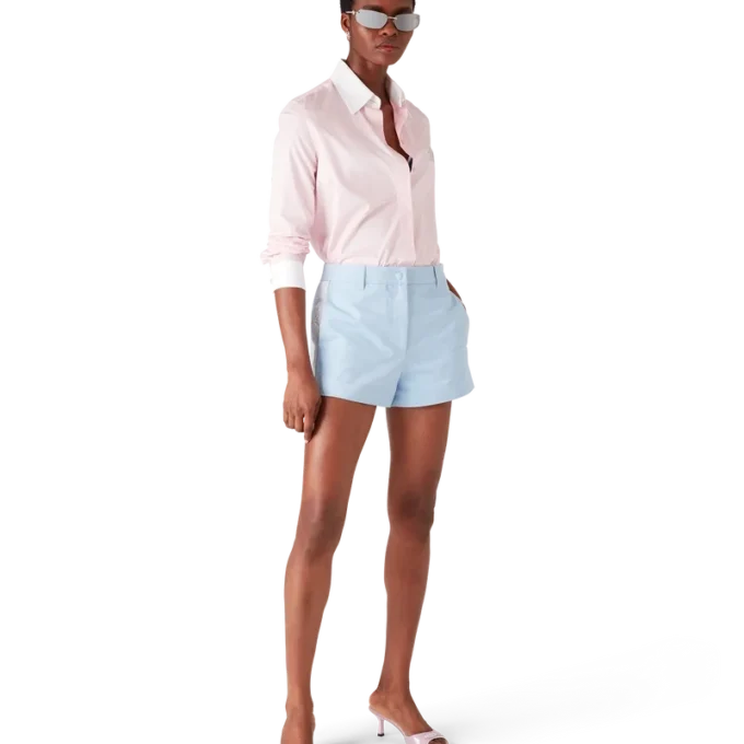 Kristallen overhemd met korte mouwen