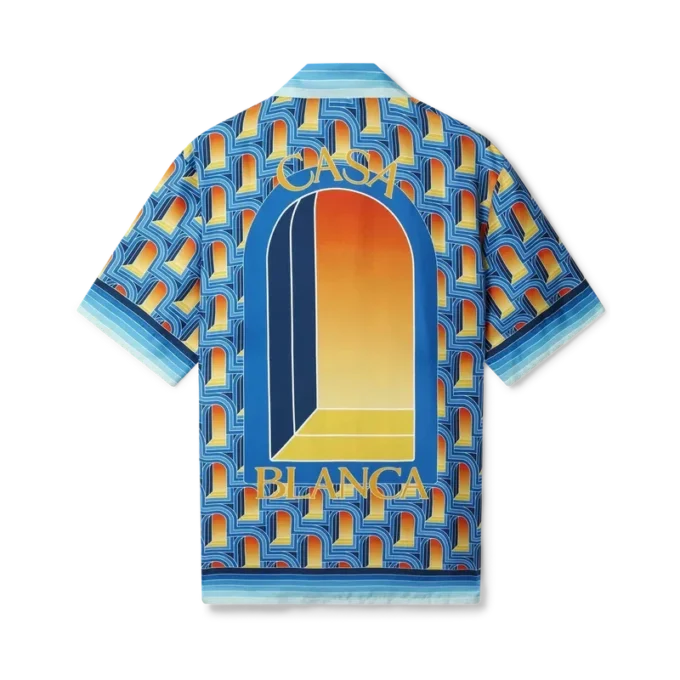 L’arche De Nuit zijden overhemd met Cubaanse kraag L’arche De Nuit zijden overhemd met Cubaanse kraag