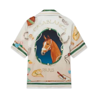 L’ecurie Blanche zijden overhemd