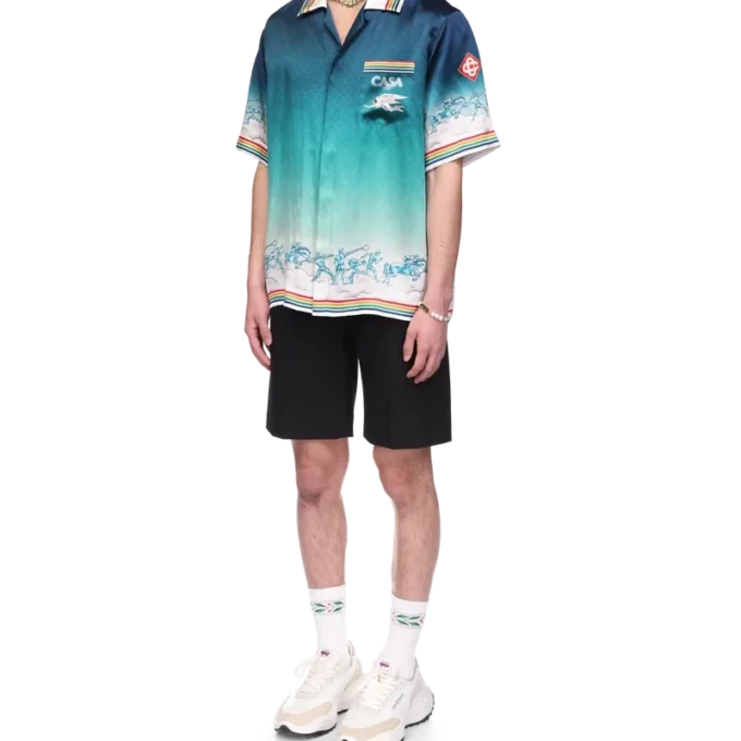 La Daesse Du Stade zijden overhemd