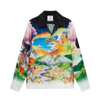 La Musique zijden overhemd met lange mouwen