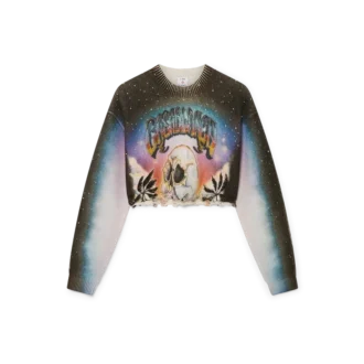 La Pramonition cropped trui van kasjmiermix La Pramonition cropped trui van kasjmiermix