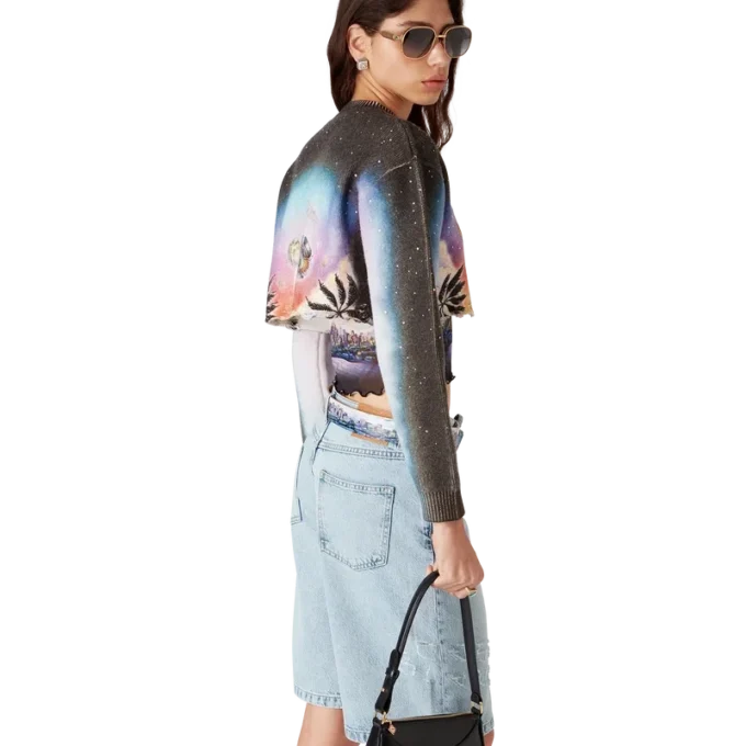 La Pramonition cropped trui van kasjmiermix