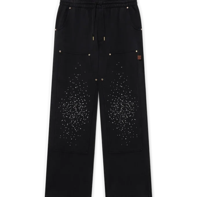 La Pramonition joggingbroek met kristallen versiering