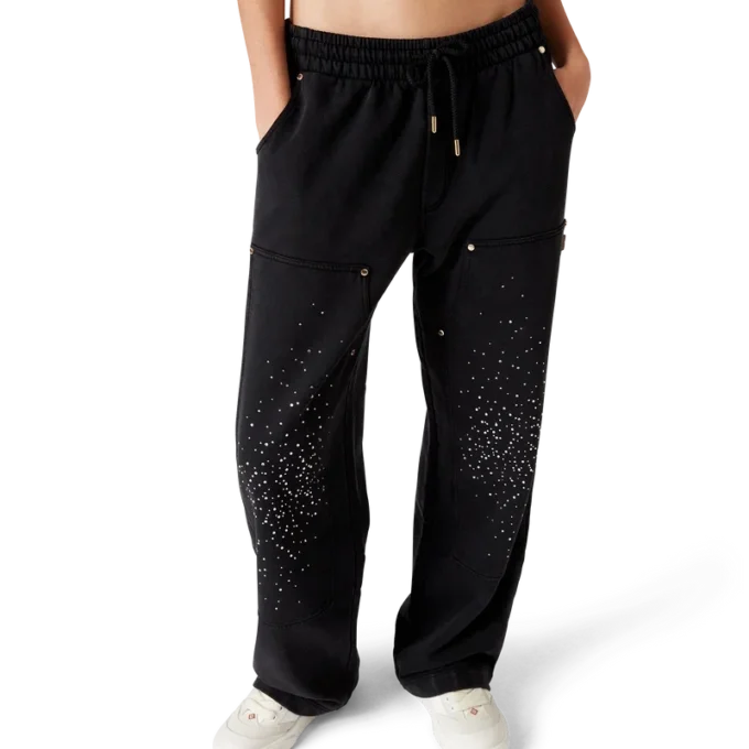 La Pramonition joggingbroek met kristallen versiering