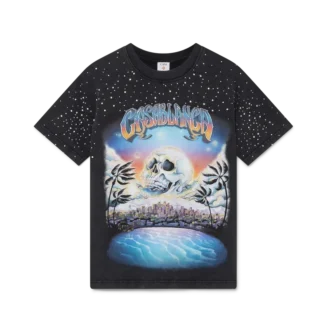 La Pramonition T-shirt met kristallen versiering