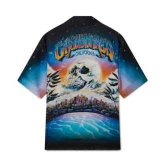 La Pramonition zijden overhemd met korte mouwen