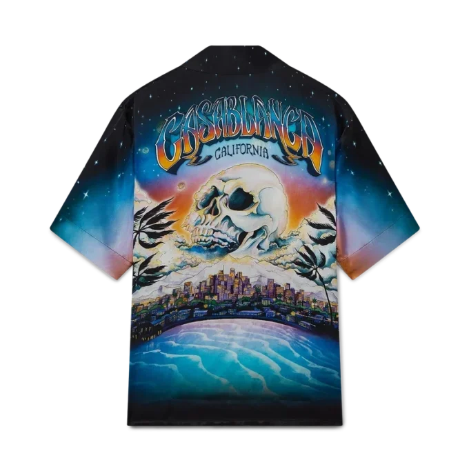 La Pramonition zijden overhemd met korte mouwen La Pramonition zijden overhemd met korte mouwen