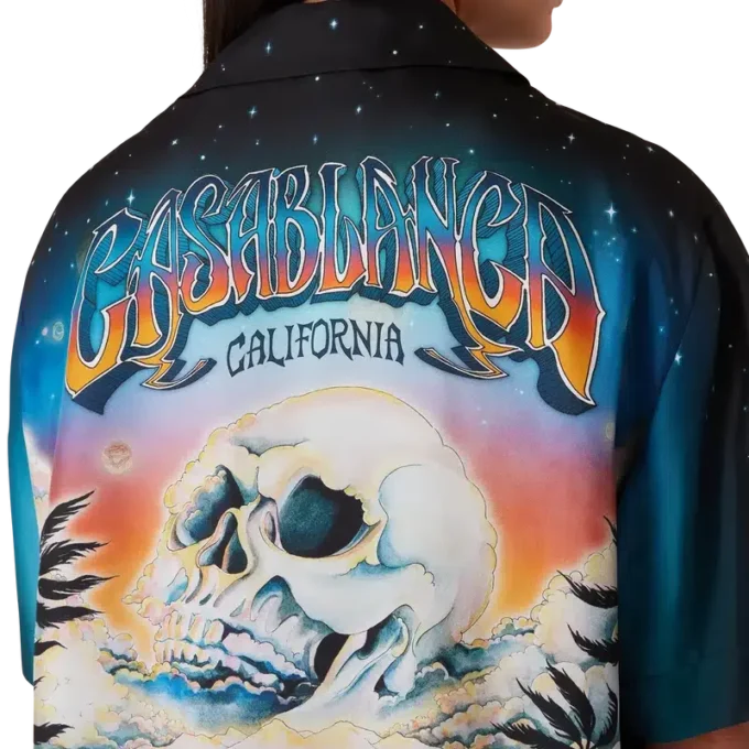 La Pramonition zijden overhemd met korte mouwen La Pramonition zijden overhemd met korte mouwen