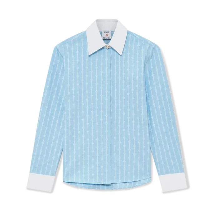 Laurel overhemd met lange mouwen en krijtstreep