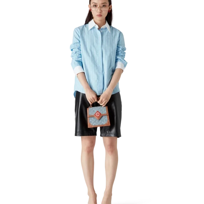 Laurel overhemd met lange mouwen en krijtstreep