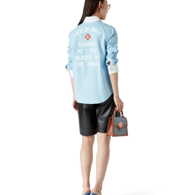 Laurel overhemd met lange mouwen en krijtstreep