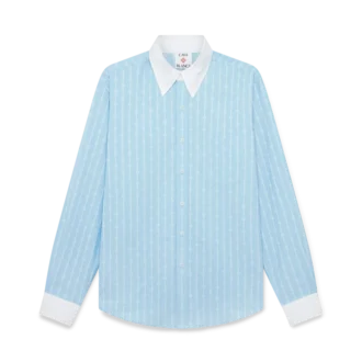 Laurel Stripe Jacquard-overhemd