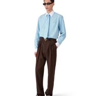 Laurel Stripe Jacquard-overhemd