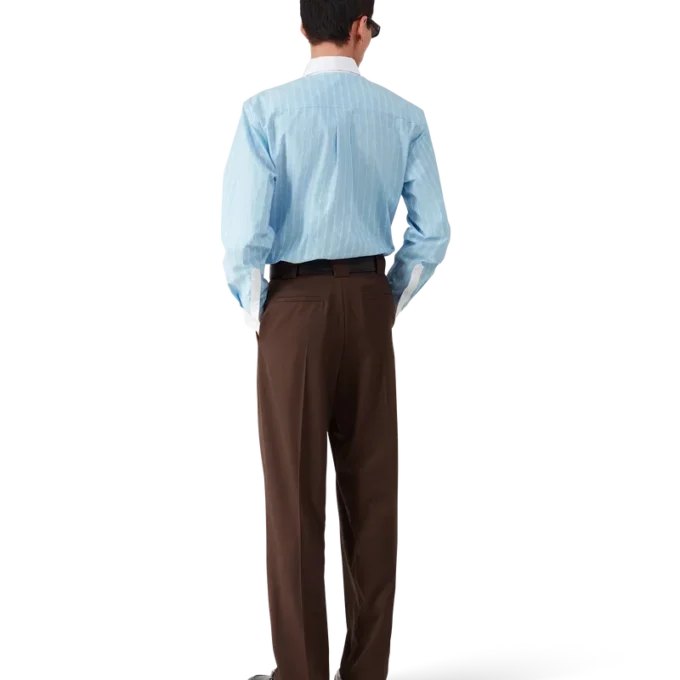 Laurel Stripe Jacquard-overhemd