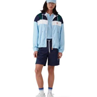 Laurel trainingsjack met krijtstreep