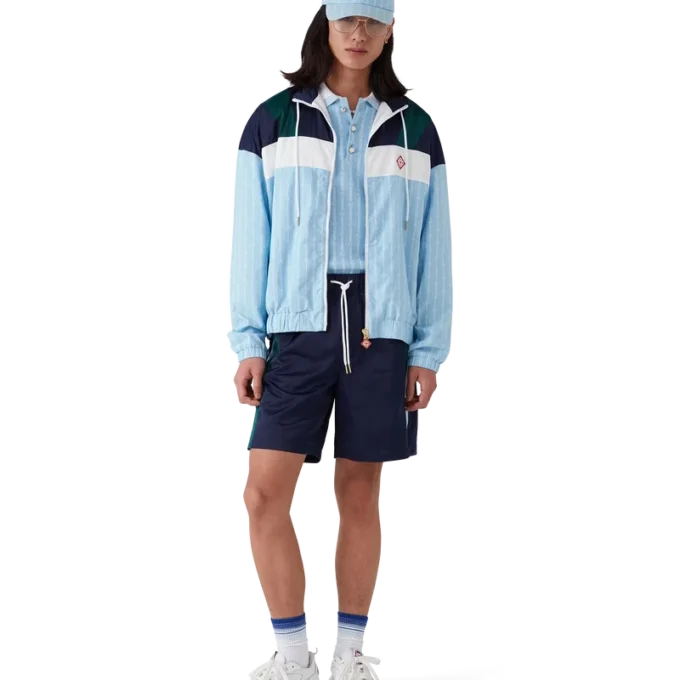 Laurel trainingsjack met krijtstreep