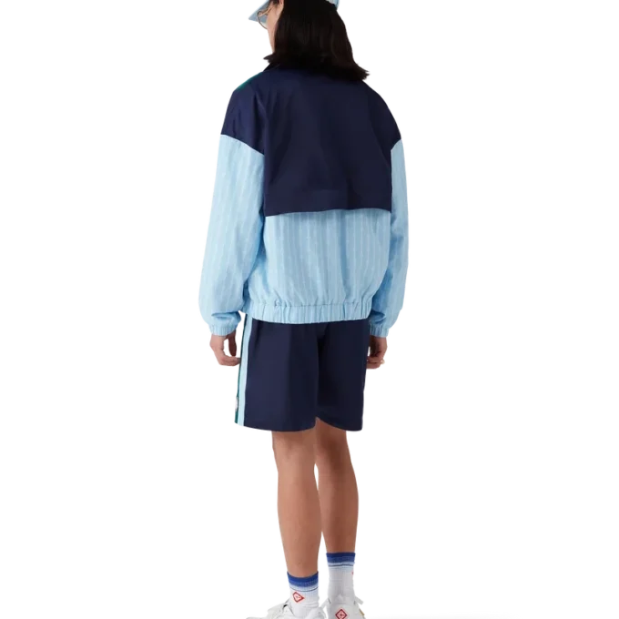 Laurel trainingsjack met krijtstreep