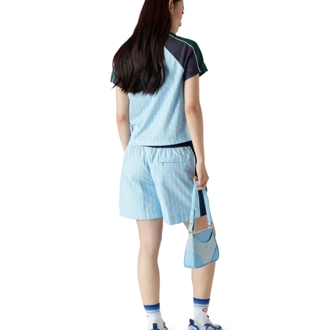 Laurel-trainingsshort met krijtstreep