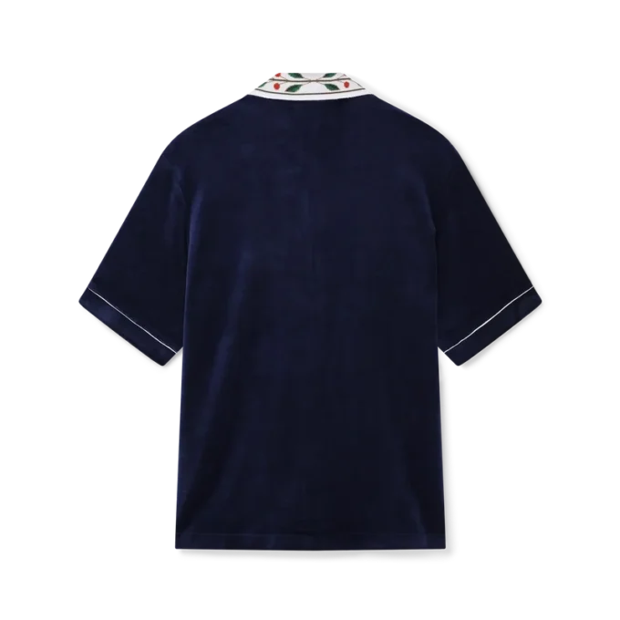 Laurel velours overhemd met korte mouwen