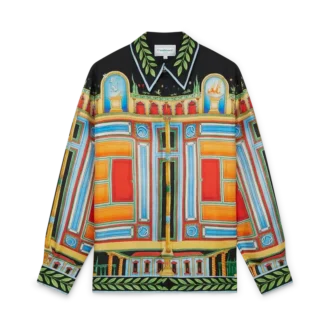 Le Palais En Fleur zijden overhemd