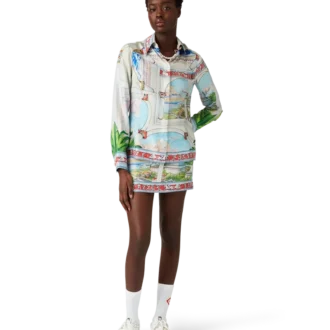 Le Passage zijden overhemd met lange mouwen