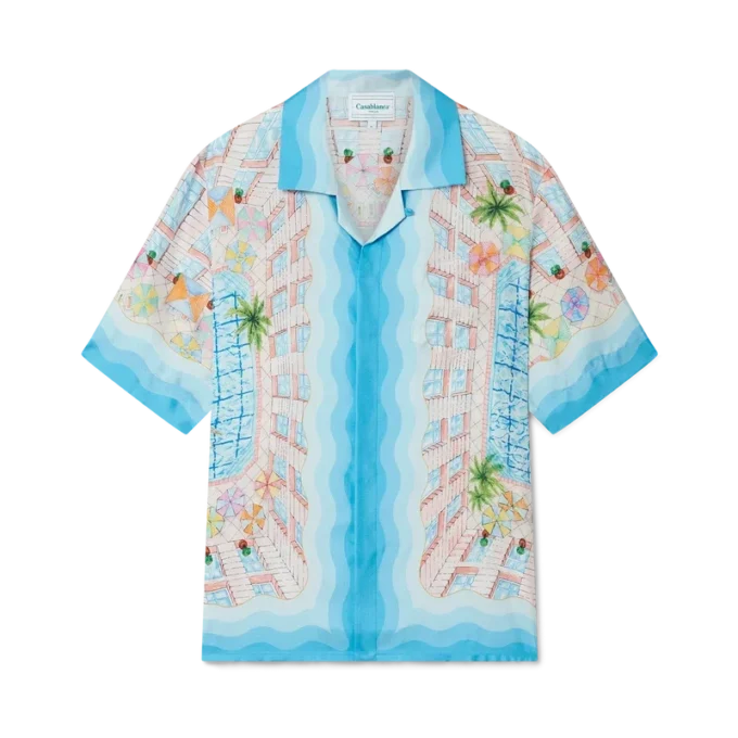 Le Plongeon zijden overhemd Le Plongeon zijden overhemd