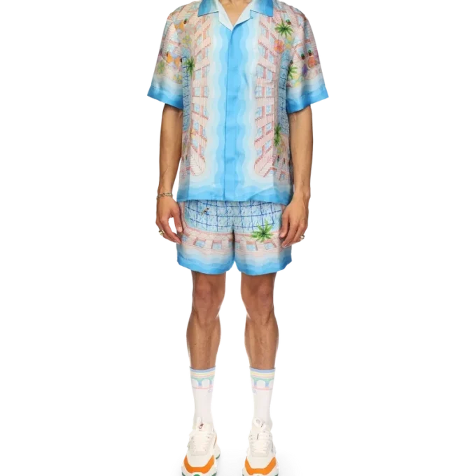 Le Plongeon zijden overhemd Le Plongeon zijden overhemd