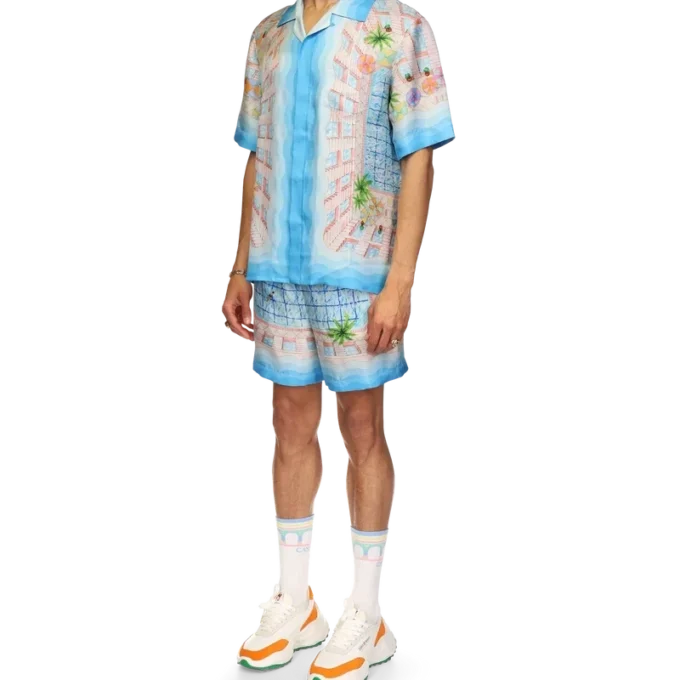 Le Plongeon zijden overhemd Le Plongeon zijden overhemd