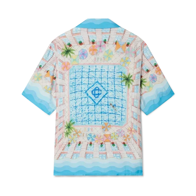 Le Plongeon zijden overhemd Le Plongeon zijden overhemd