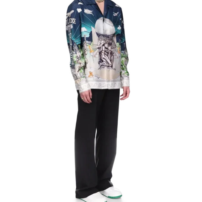 Le Temple Du Sport zijden overhemd