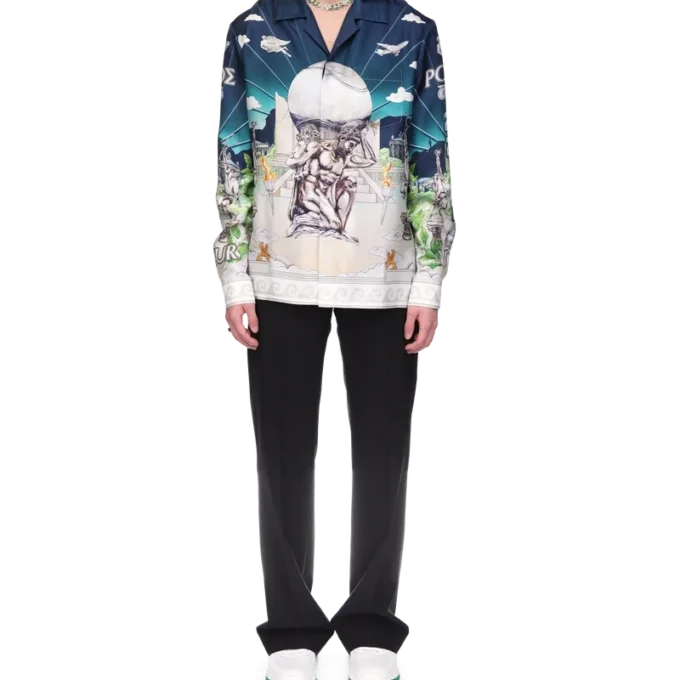 Le Temple Du Sport zijden overhemd