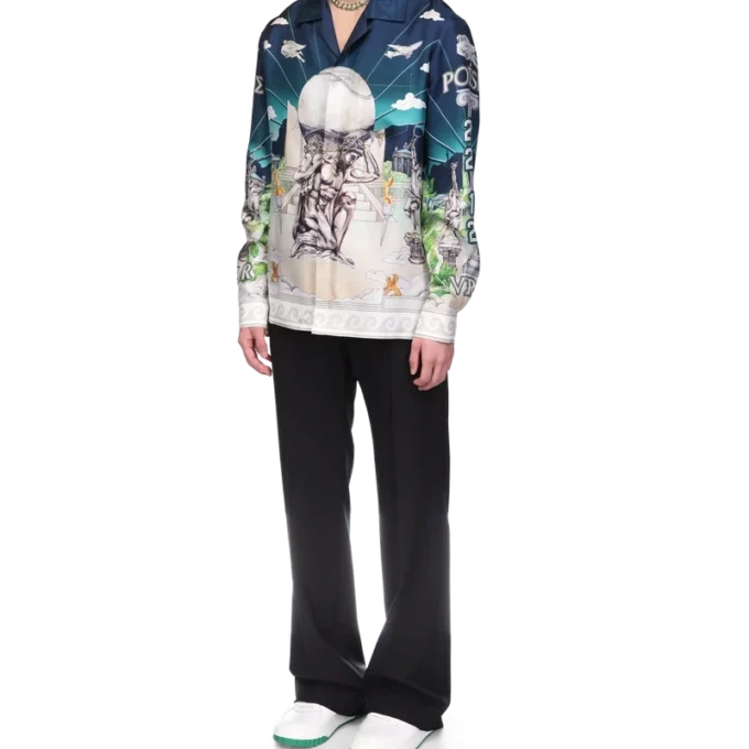 Le Temple Du Sport zijden overhemd