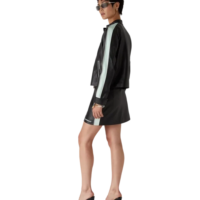 Leren minirok Leren minirok