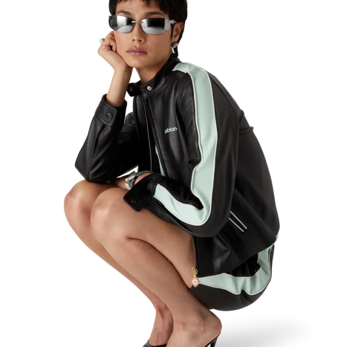 Leren racerjack Leren racerjack