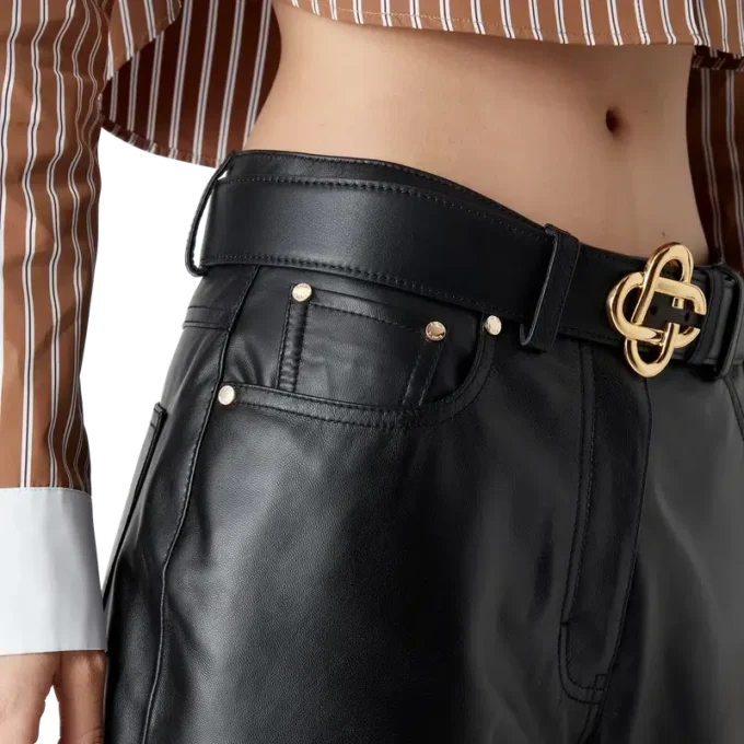 Leren skater-Shorts Leren skater-Shorts