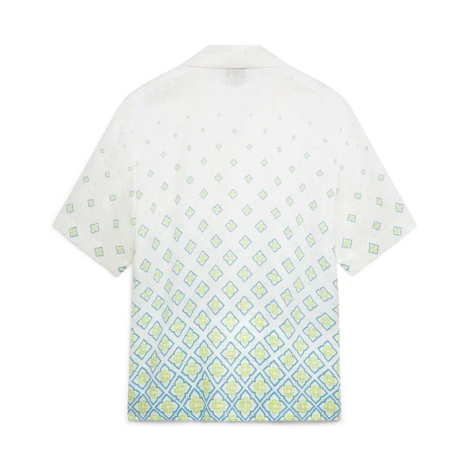 Linnen overhemd met korte mouwen en degrade monogram Linnen overhemd met korte mouwen en degrade monogram