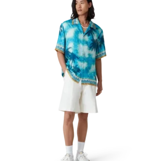 Linnen shorts met plooien