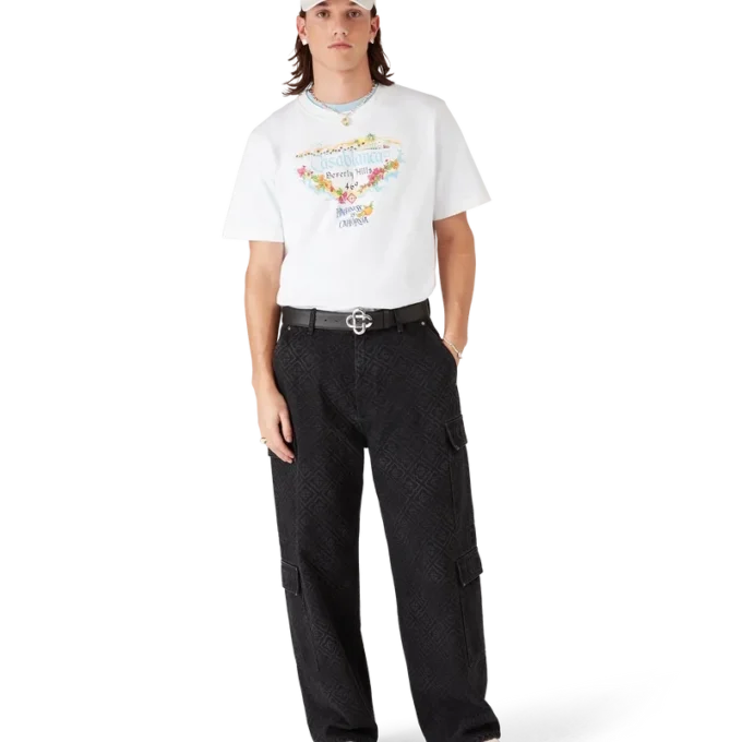 Los Angeles Store T-shirt met korte mouwen en bedrukt logo