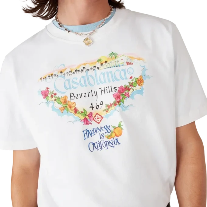 Los Angeles Store T-shirt met korte mouwen en bedrukt logo