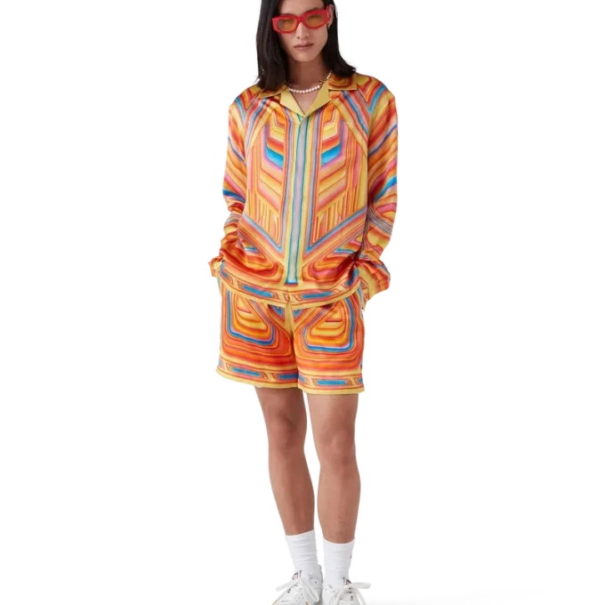 Low Rider zijden overhemd met lange mouwen Low Rider zijden overhemd met lange mouwen